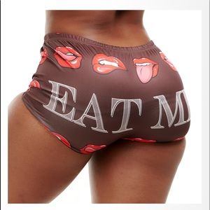 Pajama Shorts “eat me”